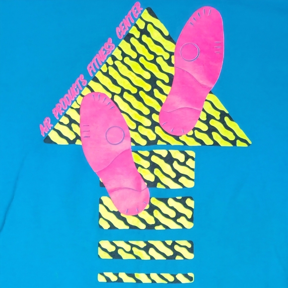 Vintage 1990s Air Products Fitness Center Tshirt Single Stitch Lee Size XL - Picture 6 of 7